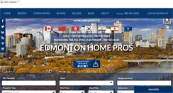 Desktop Screenshot of edmontonhomepros.ca
